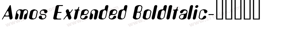 Amos Extended BoldItalic字体转换